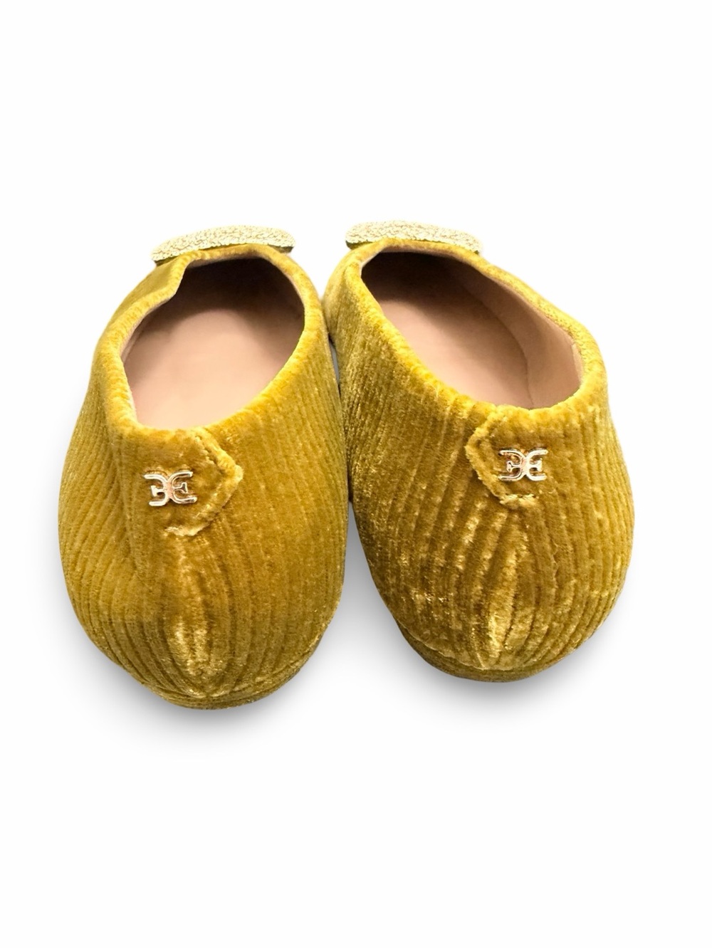 Sam Edelman Women's Janina Pointed-toe Flats Chartreuse/ Green Velvet Size 8 - Picture 3 of 6